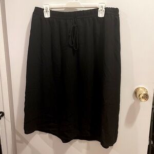 Faded Glory Black Midi Skirt